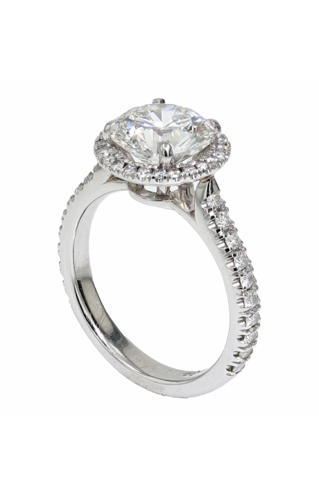 Round Halo Engagement Ring