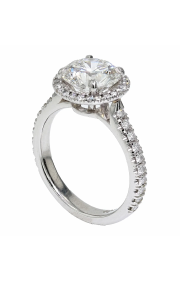 Round Halo Engagement Ring